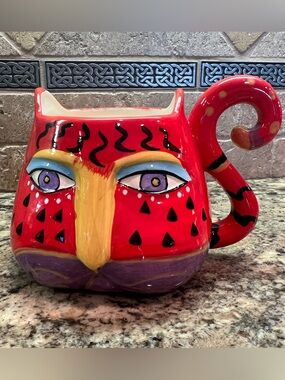 Laurel Burch 2014 Red Fantasticat Mug